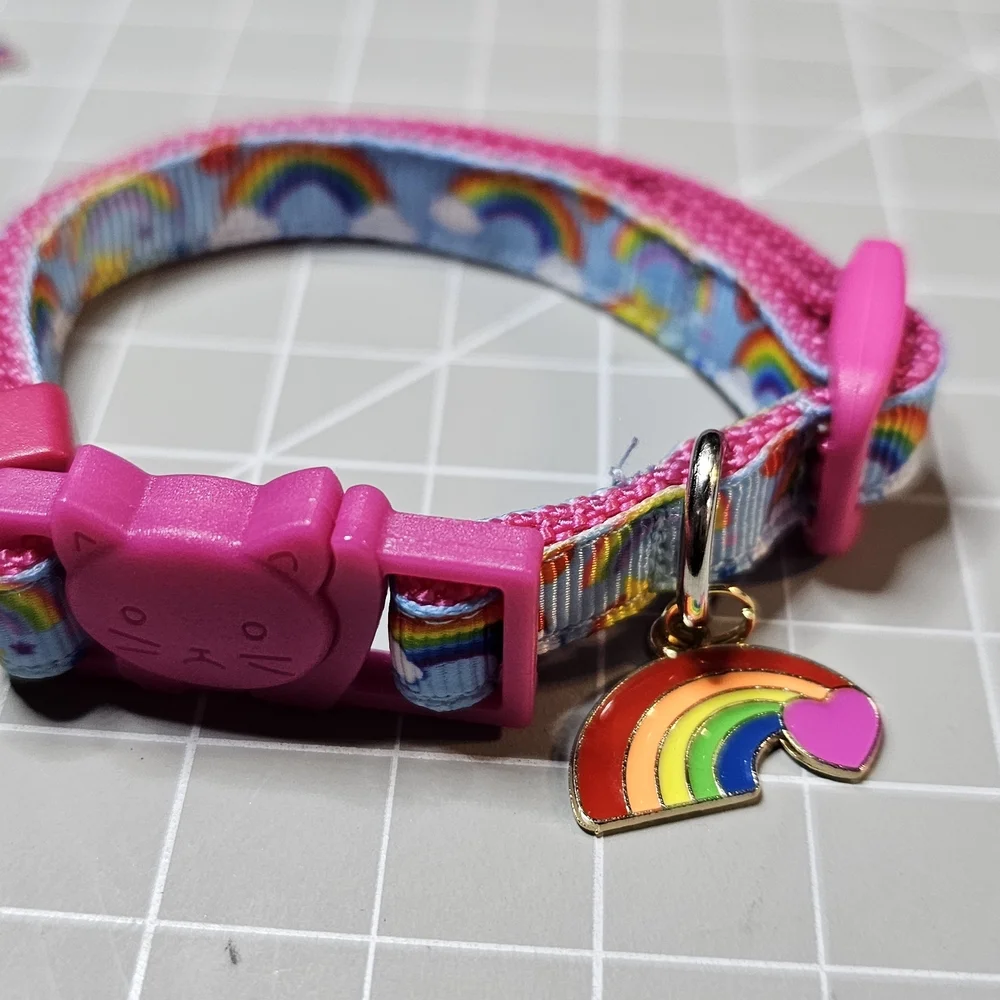 🌈 PRIDE MONTH PRICES! 🌈 Rainbow/Pride Cat Collars